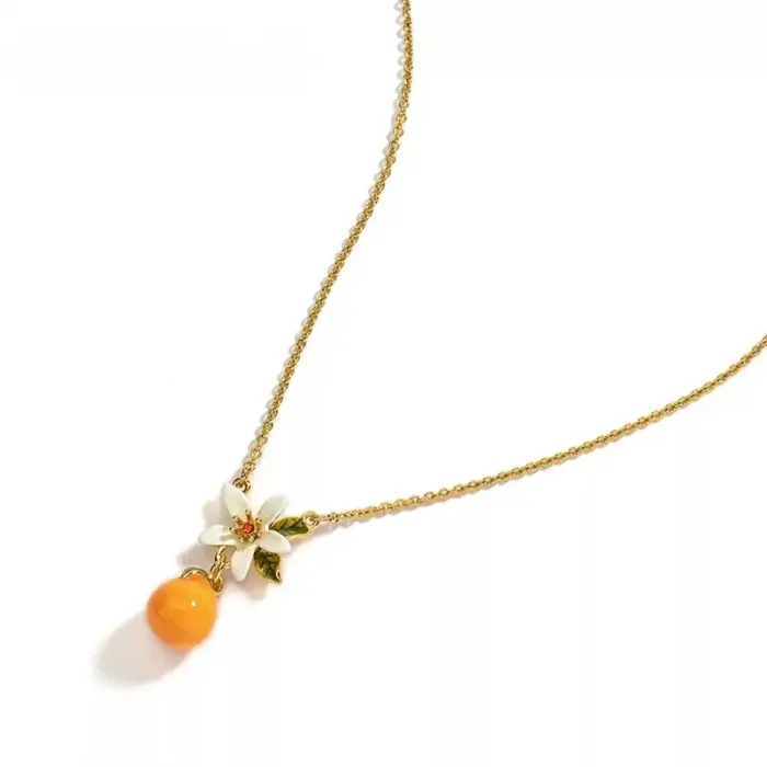 Orange Blossom Choker with Kumquat - Image 2