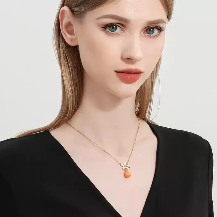 Orange Blossom Choker with Kumquat - Image 3