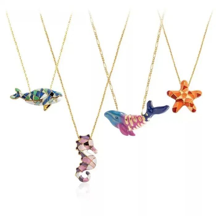 Ocean Dreams Enamel Necklace - Image 2