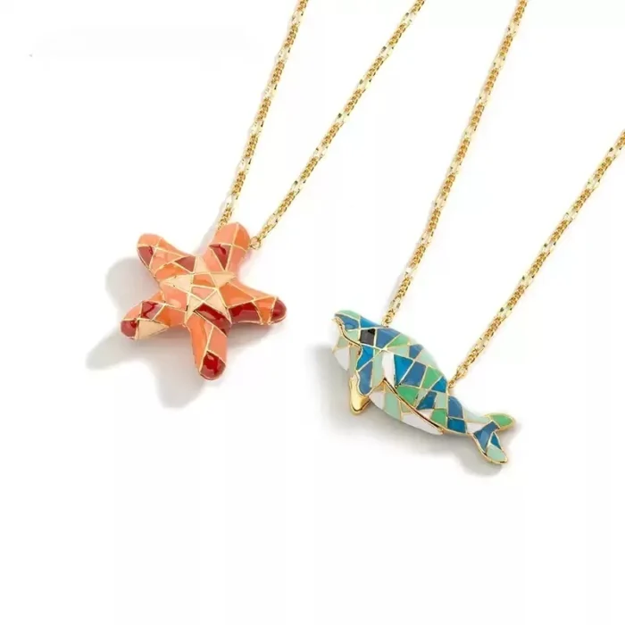 Ocean Dreams Enamel Necklace - Image 4