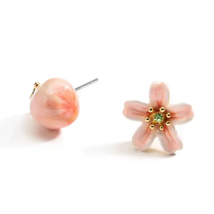 Pendientes de melocotón